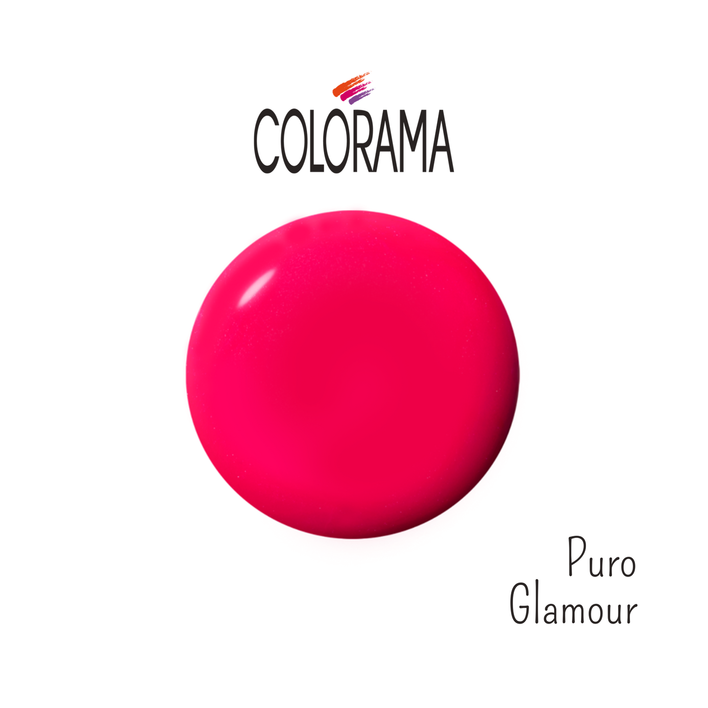 Colorama's "Puro Glamour" nail polish, in a creamy dark pink shade, offers a glossy, long-lasting finish. This 8 ml hypoallergenic formula ensures vibrant and stylish nails without irritation.