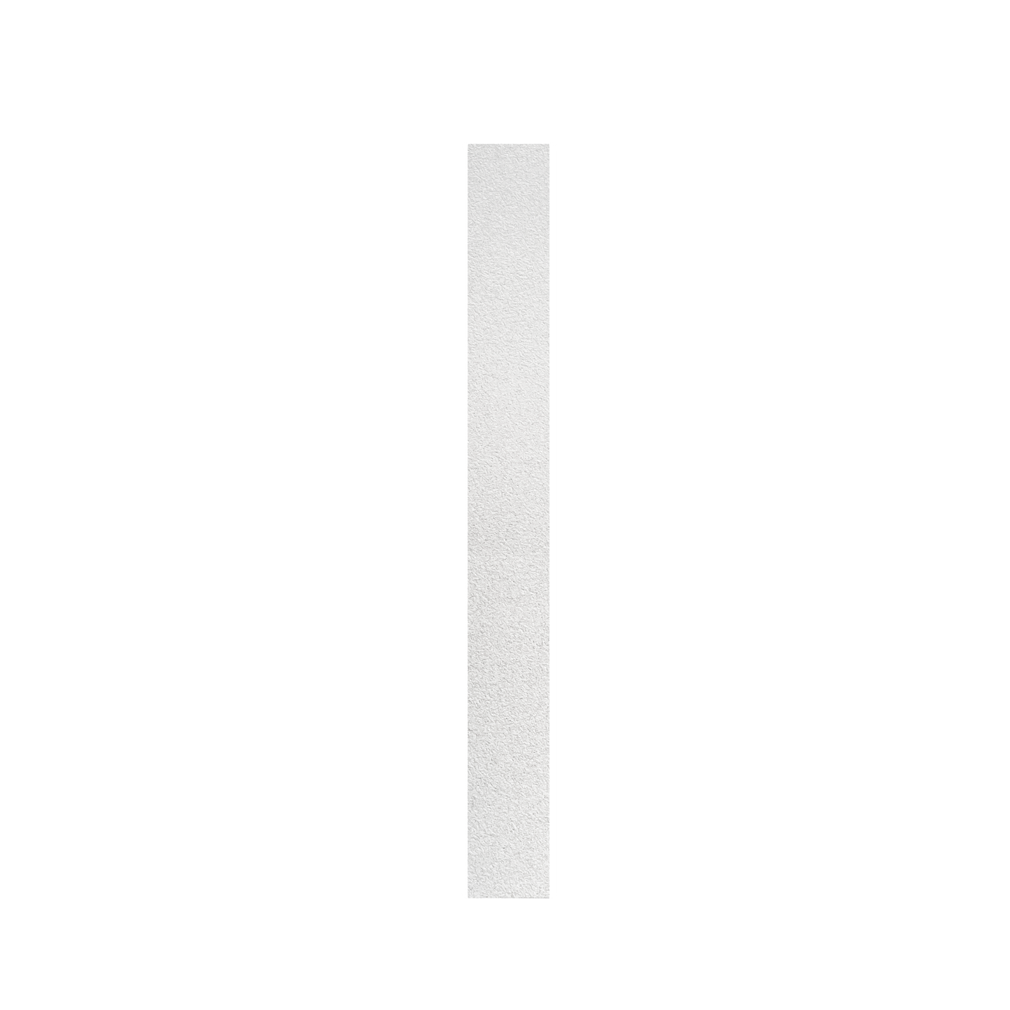 A single, vertical STALEKS PRO Disposable White File for Straight Nail File EXPERT 20 is centered on a solid black background.