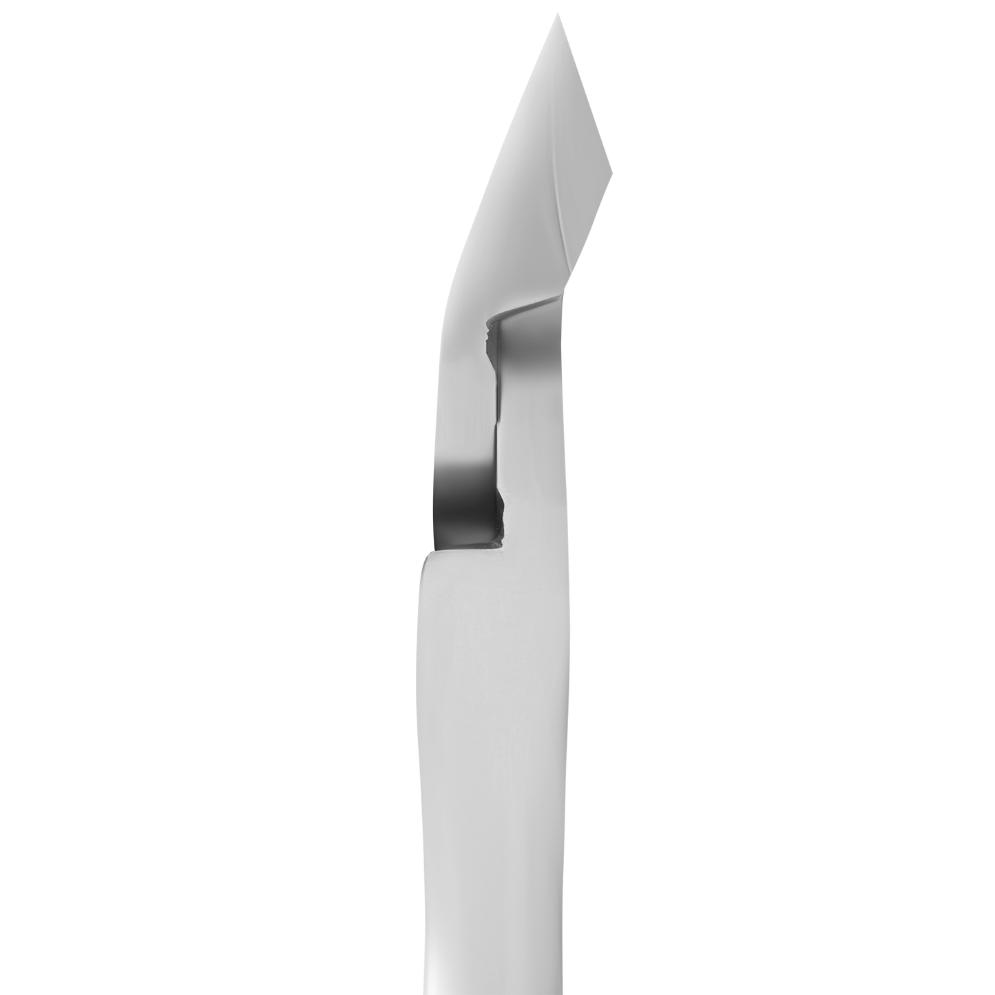 The STALEKS PRO Professional Cuticle Nippers EXPERT 20 (8 mm) by Staleks feature a reflective, high-alloy stainless steel blade and sharp tip, photographed against a white background.