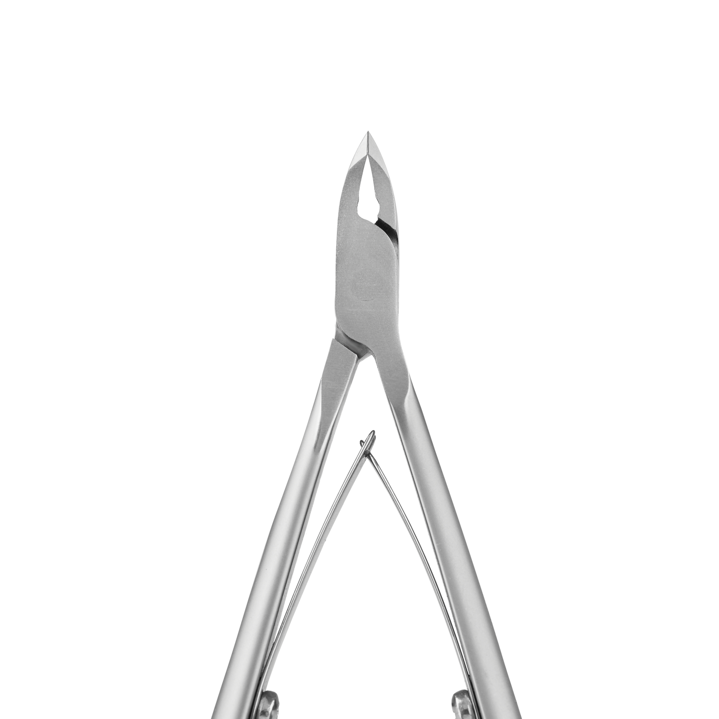 The STALEKS PRO Professional cuticle nippers, with a 3 mm jaw and sharp, expertly honed edges, are displayed against a black background. The nippers are centered to highlight their precision design by Staleks.