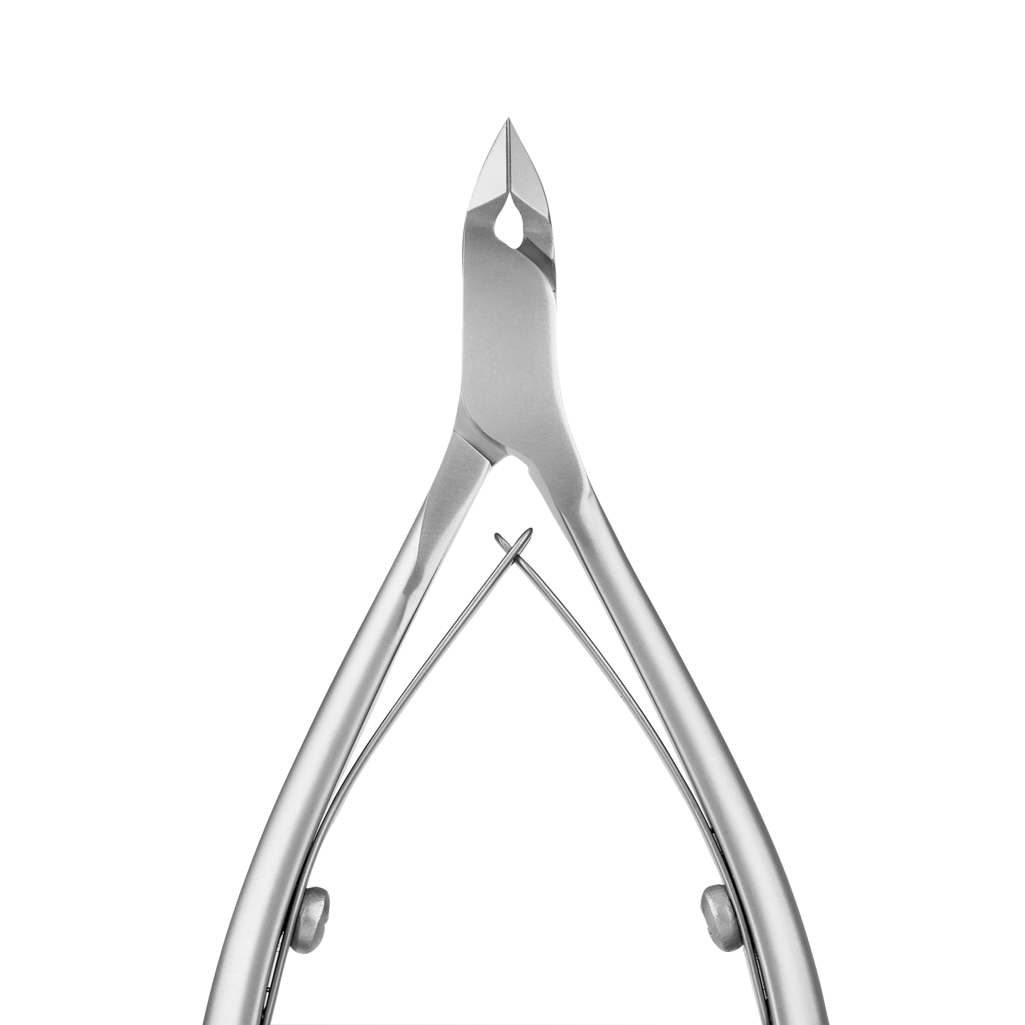A close-up of the STALEKS PRO Professional Cuticle Nippers by Staleks, with a 5 mm jaw, highlights its precision and durability, making it an essential manicure tool.