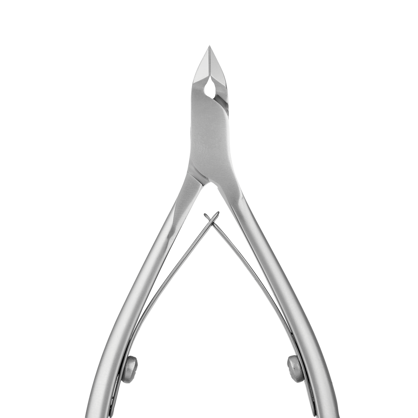 The STALEKS PRO Professional Cuticle Nippers SMART 31 by Staleks are showcased against a black background. They feature sharp, angled blades, a tension handle, and titanium coating for precise cutting and ergonomic design.
