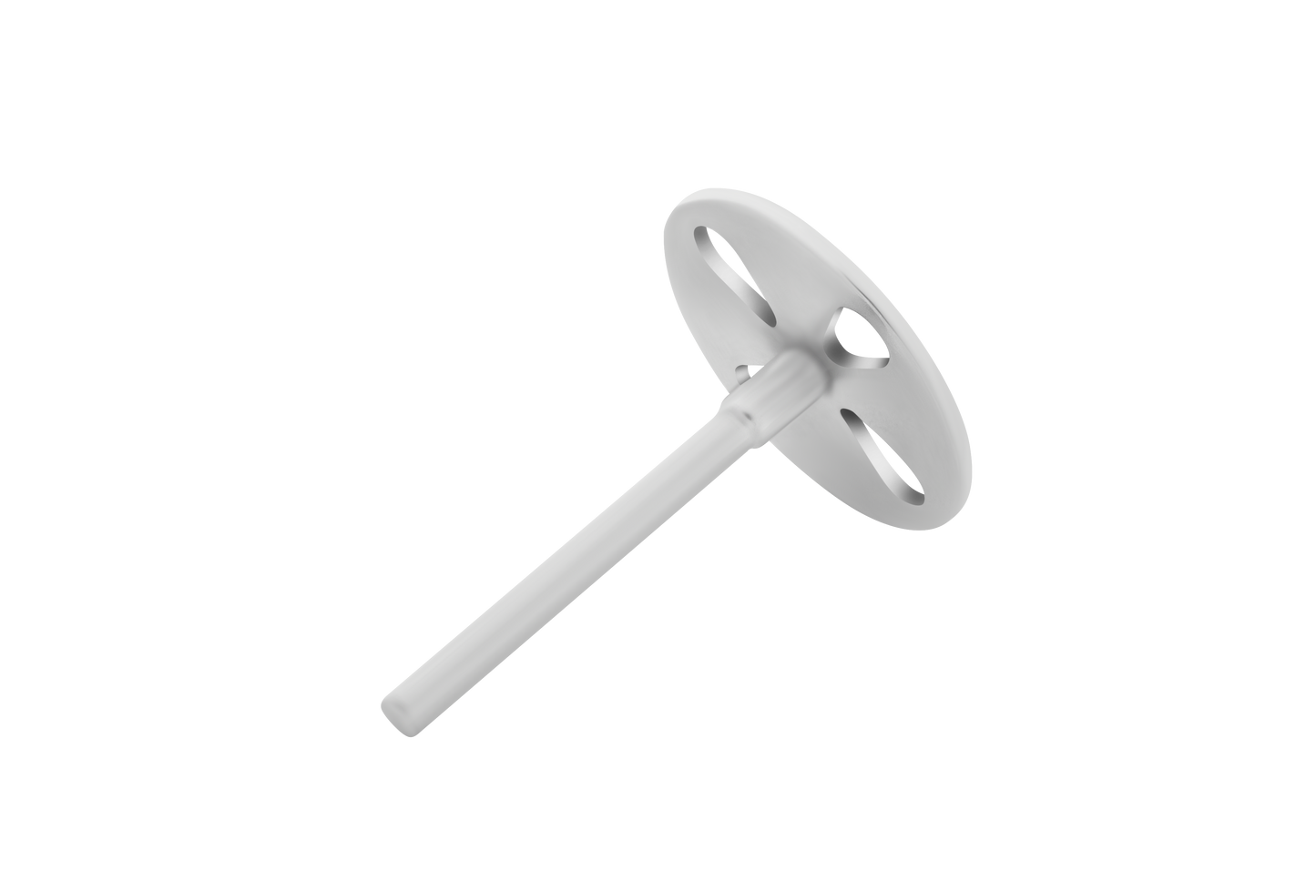 The Staleks PRO Pedicure Disc PODODISC and Set of Disposable Files (5 pcs) by Staleks features a white plastic wall plug with a round perforated disc and cylindrical shaft, shown isolated on a black background.