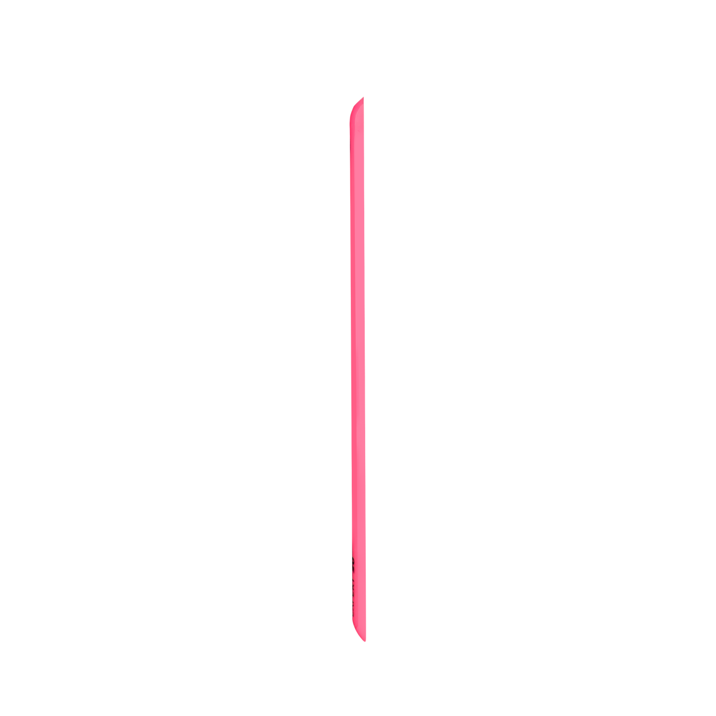 A vertical pink line centered on a white background, designated as Staleks STALEKS PRO Slanted plastic nail file, crescent (base) EXPERT 40.