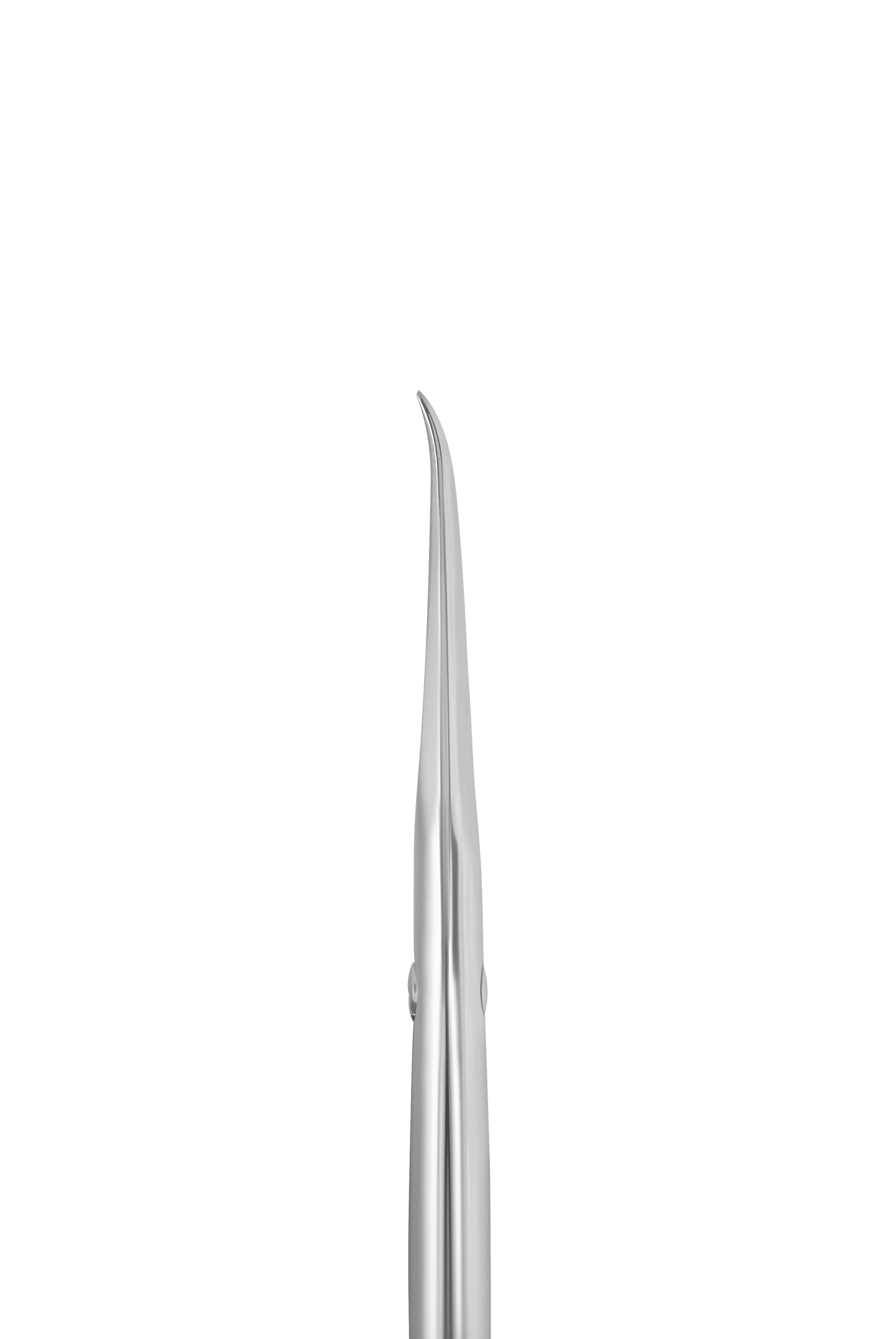Side view of a sleek, modern smartphone with a surgically precise, highly reflective metal edge, illustrating its slim profile against a dark background.