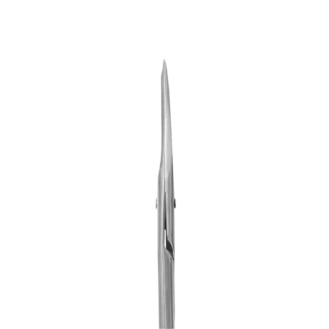 The STALEKS PRO Straight Multipurpose Scissors CLASSIC 31 TYPE 1 by Staleks are displayed front-facing with closed, sharp blades against a plain white background.