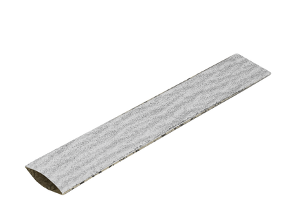 A white, textured STALEKS PRO Disposable papmAm file for the Smart 22 straight nail file by Staleks, made of aluminum oxide and ideal for manicure/pedicure, shown against a black background (50 pcs).