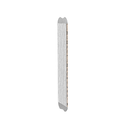 The STALEKS PRO Disposable papmAm files for Smart 22 by Staleks are straight, rectangular nail files with gray aluminum oxide abrasive surfaces and rounded ends—perfect for manicure and pedicure routines (50 pcs).