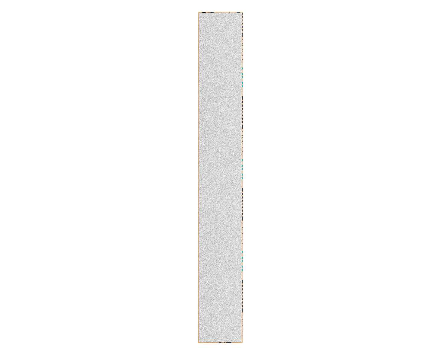 The image shows a STALEKS PRO Disposable PapmAm straight nail file (Expert 22, 50 pcs) by Staleks, featuring a long, narrow silver design with a textured surface for artificial nails, displayed against a white background.