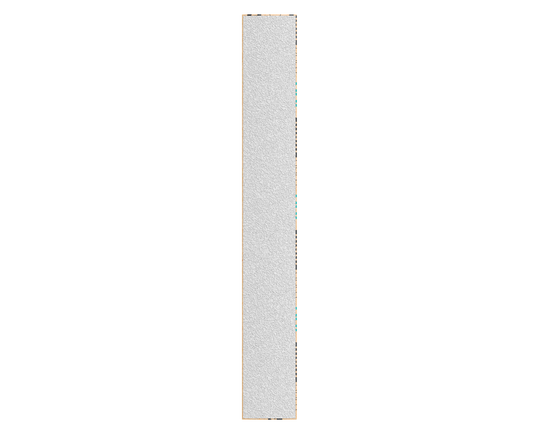 The image shows a STALEKS PRO Disposable PapmAm straight nail file (Expert 22, 50 pcs) by Staleks, featuring a long, narrow silver design with a textured surface for artificial nails, displayed against a white background.