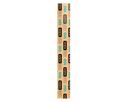 A pack of 50 Staleks PRO Disposable PapmAm files for the Expert 22 straight nail file by Staleks, shown vertically on a white background; ideal as disposable abrasives for artificial nails or replaceable nail files.