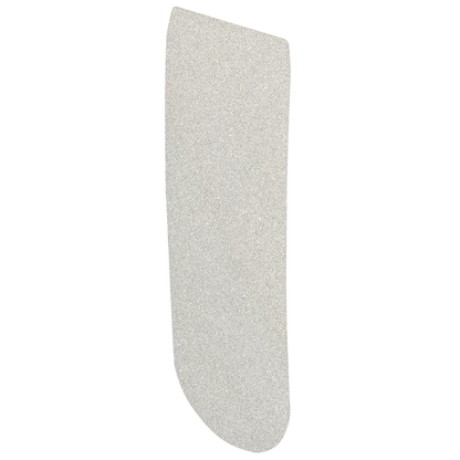 A single tall rectangular STALEKS PRO Refill Pad (fine-grit, slightly rounded bottom edge) for the Pedicure Foot File Expert 10 by Staleks, ideal as a disposable replacement file, isolated on a white background.