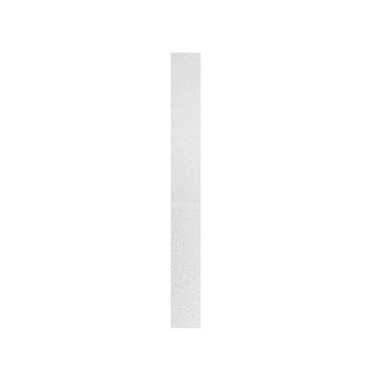 A single, vertical STALEKS PRO Disposable White File for Straight Nail File EXPERT 20 is centered on a solid black background.