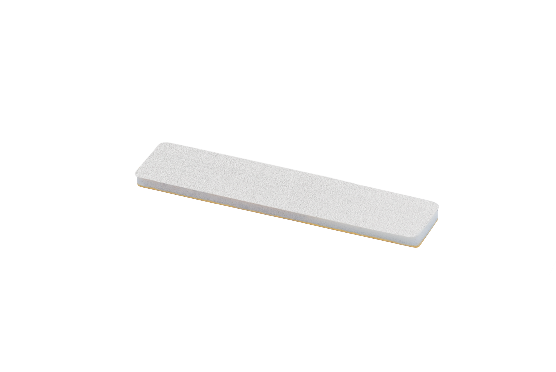 Sentence with replaced product:
An abstract image featuring an asymmetrical, textured Staleks PRO White disposable files for short file (polishing file) EXPERT 51 240 grit (10 pcs) shape with gold and blue accents, on a 240 grit background.