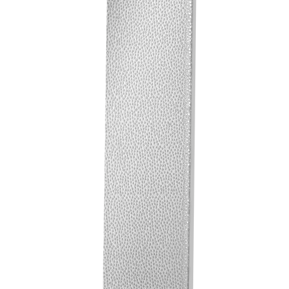The STALEKS PRO Laser Nail File EXPERT 11 (155 mm) by Staleks, with its rectangular, white design and perforated front panel, stands out against a black background and evokes manicure tool aesthetics.