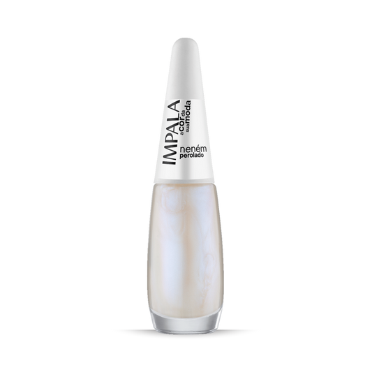 IMPALA Regular Nail Polish Pearlescent Translucent White Neném Perolado 7.5 ml