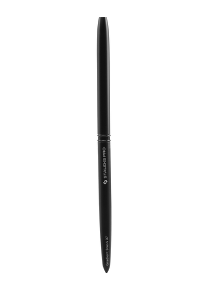 A STALEKS PRO Brush For Gradient EXPERT (7 mm width/11 mm length) by Staleks—perfect for nail artists who need precision for creative, professional gradient designs.