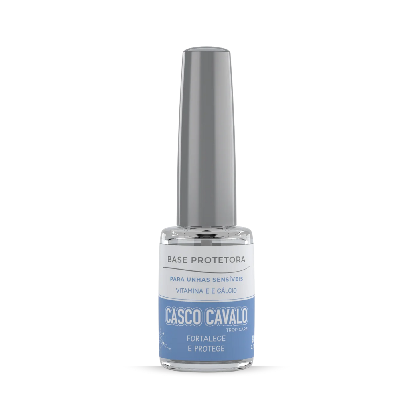 Bottle of Casco Cavalo nail polish on a white background