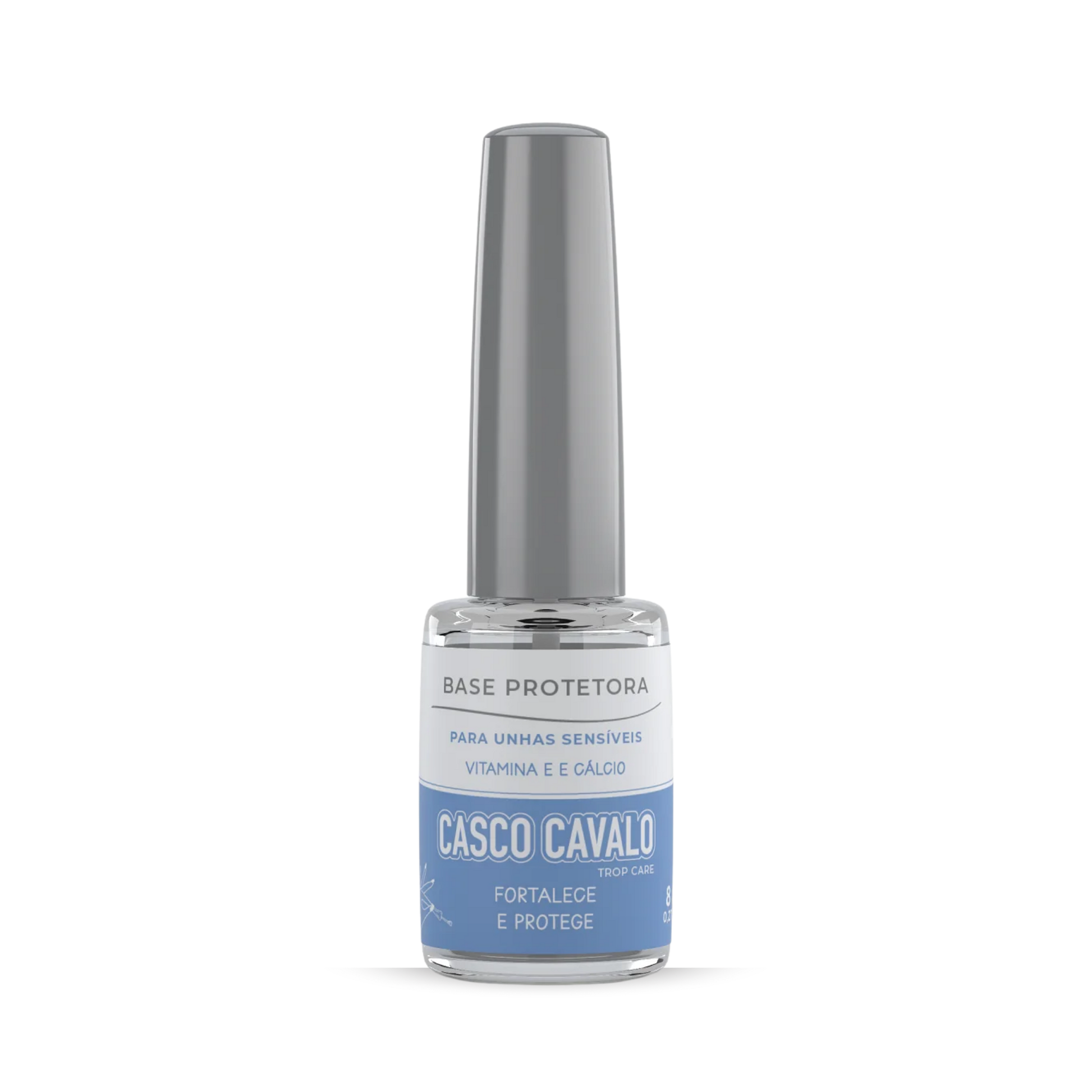 Bottle of Casco Cavalo nail polish on a white background