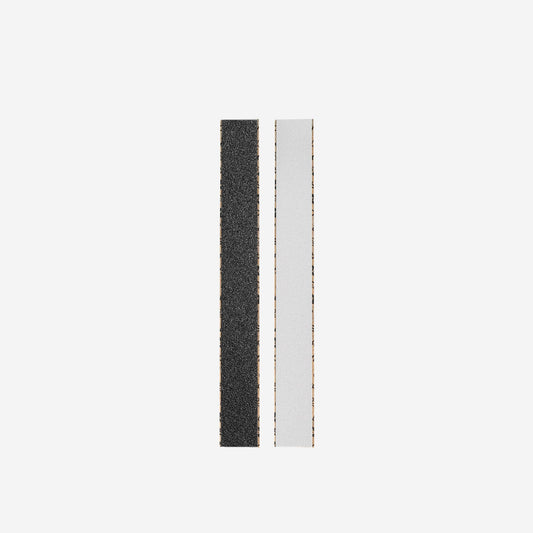 Two STALEKS PRO Disposable Double-Sided Files PapmAm Mix Expert 22 by Staleks Oregon are shown vertically side by side on a white background; one black and one white, each featuring hygienic disposable abrasives.