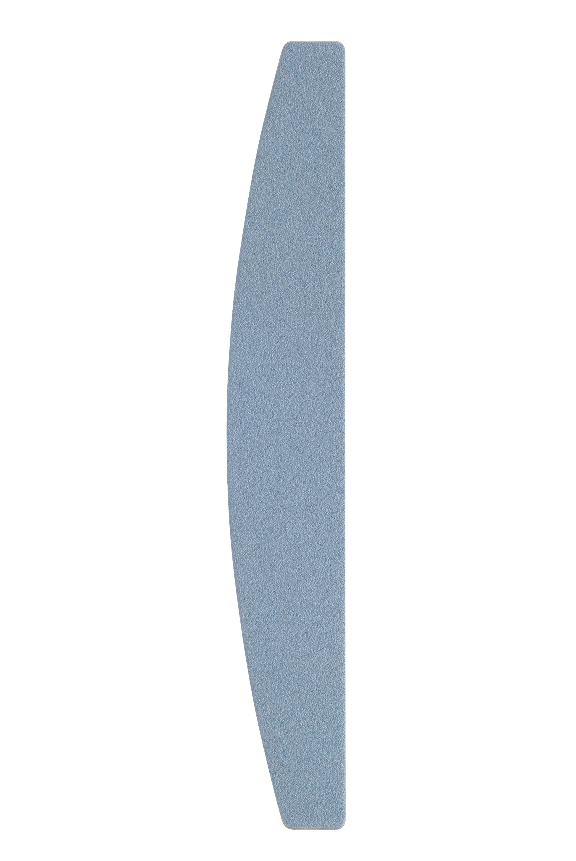 An abstract image featuring a Staleks PRO Disposable files for crescent nail file (soft base) 30 pcs EXCLUSIVE 40, made of abrasive grit, partially overlapping a white background on the left side, creating a gentle contrast.
