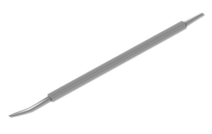 A stainless steel precision pusher for ingrown nails (Palito Desencravador Cores) by Isis Cutelaria, featuring a slender handle and angled tip similar to a Brazilian palito or dental tool, shown against a plain white background.